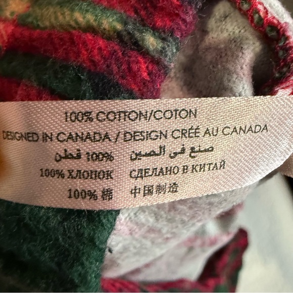 La Vie en Rose Plaid Flannel PJ Set 100% Cotton - Picture 11 of 15